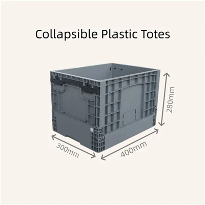 Opvouwbare plastic bakken